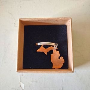 Copper Michigan keychain NWT